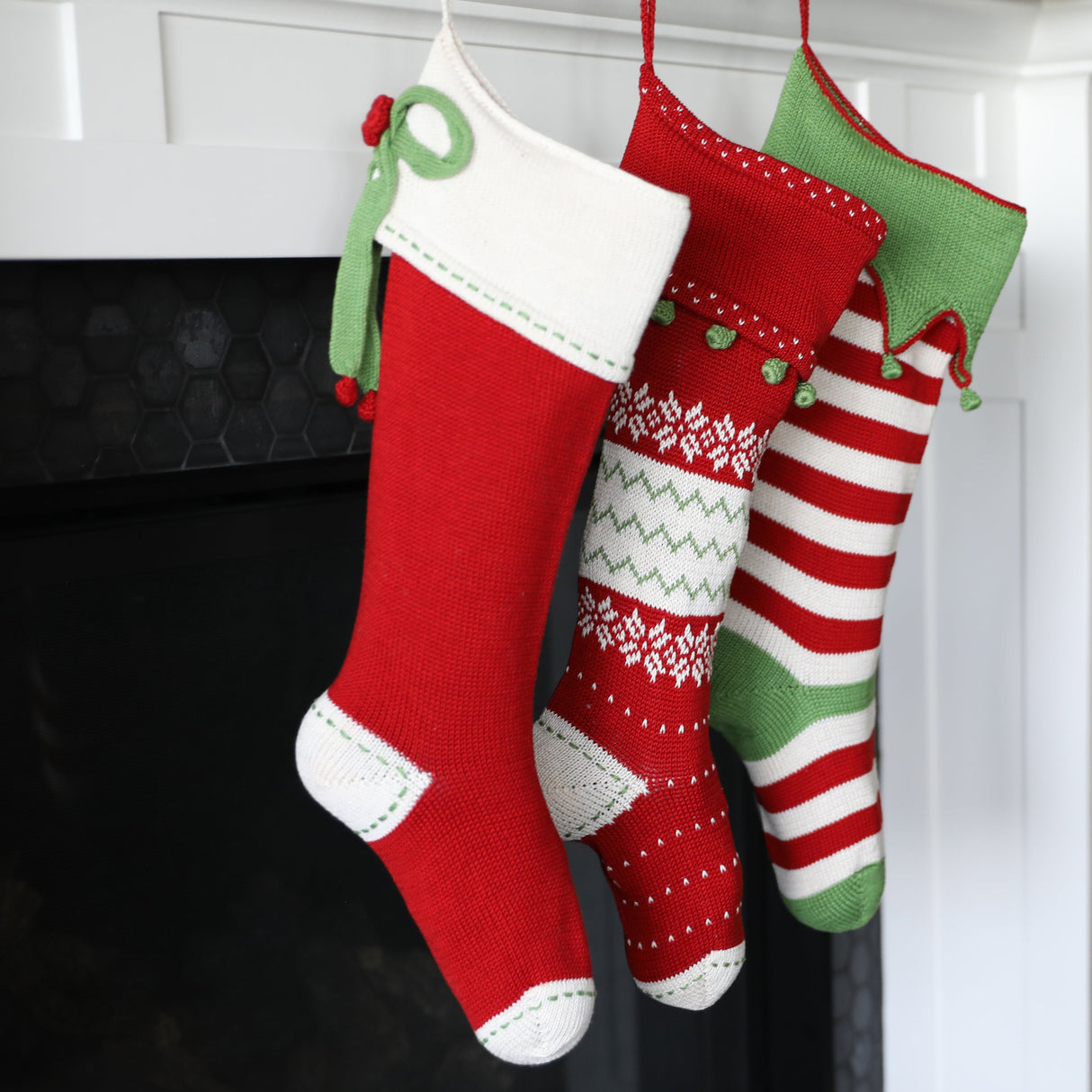 Bow Stocking, Red from Melange Collection