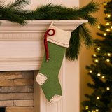 Bow Stocking, Green from Melange Collection