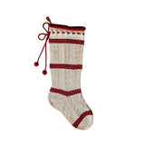 Cable-Knit Stocking with Laced Top from Melange Collection