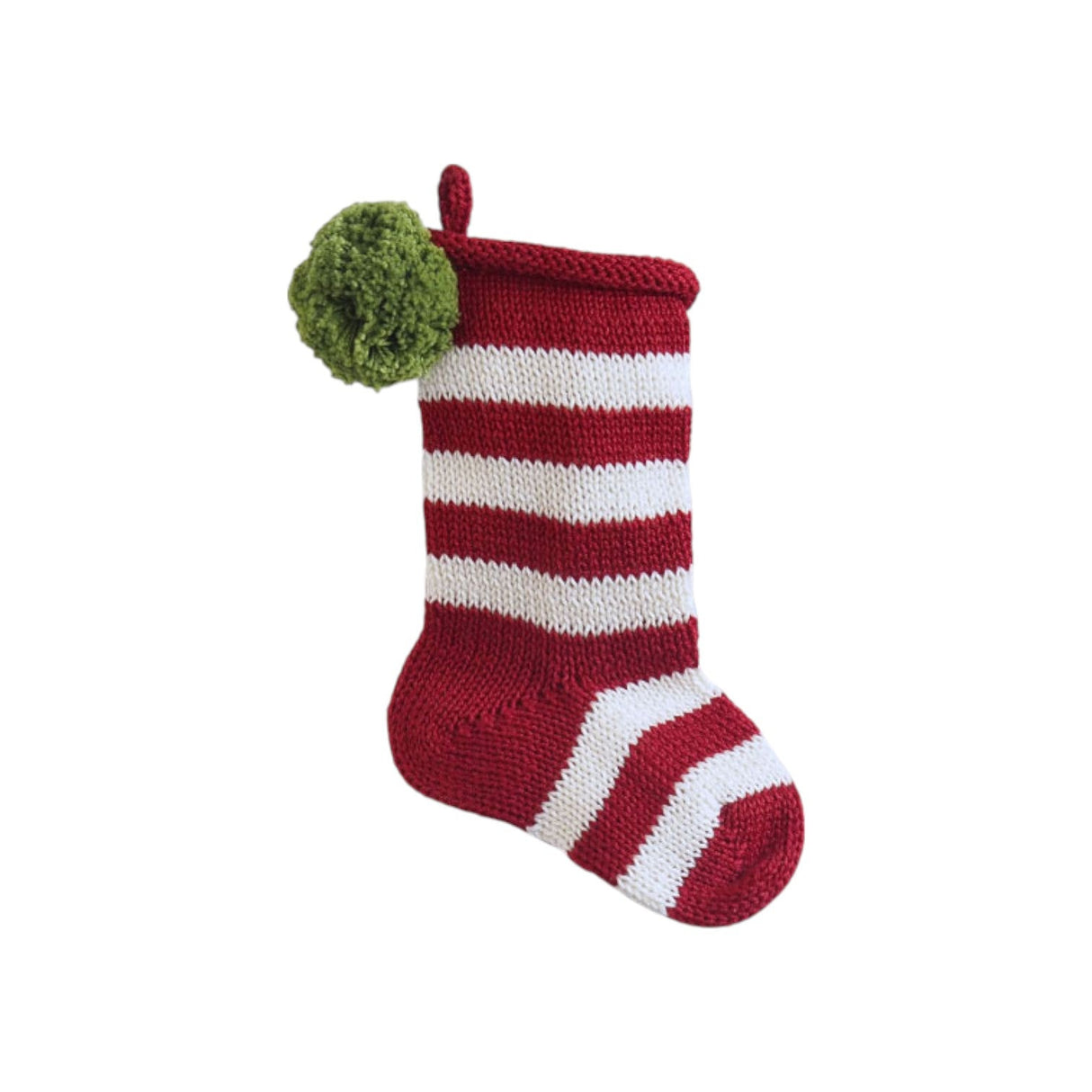 Mini Stripe Stocking, Red from Melange Collection