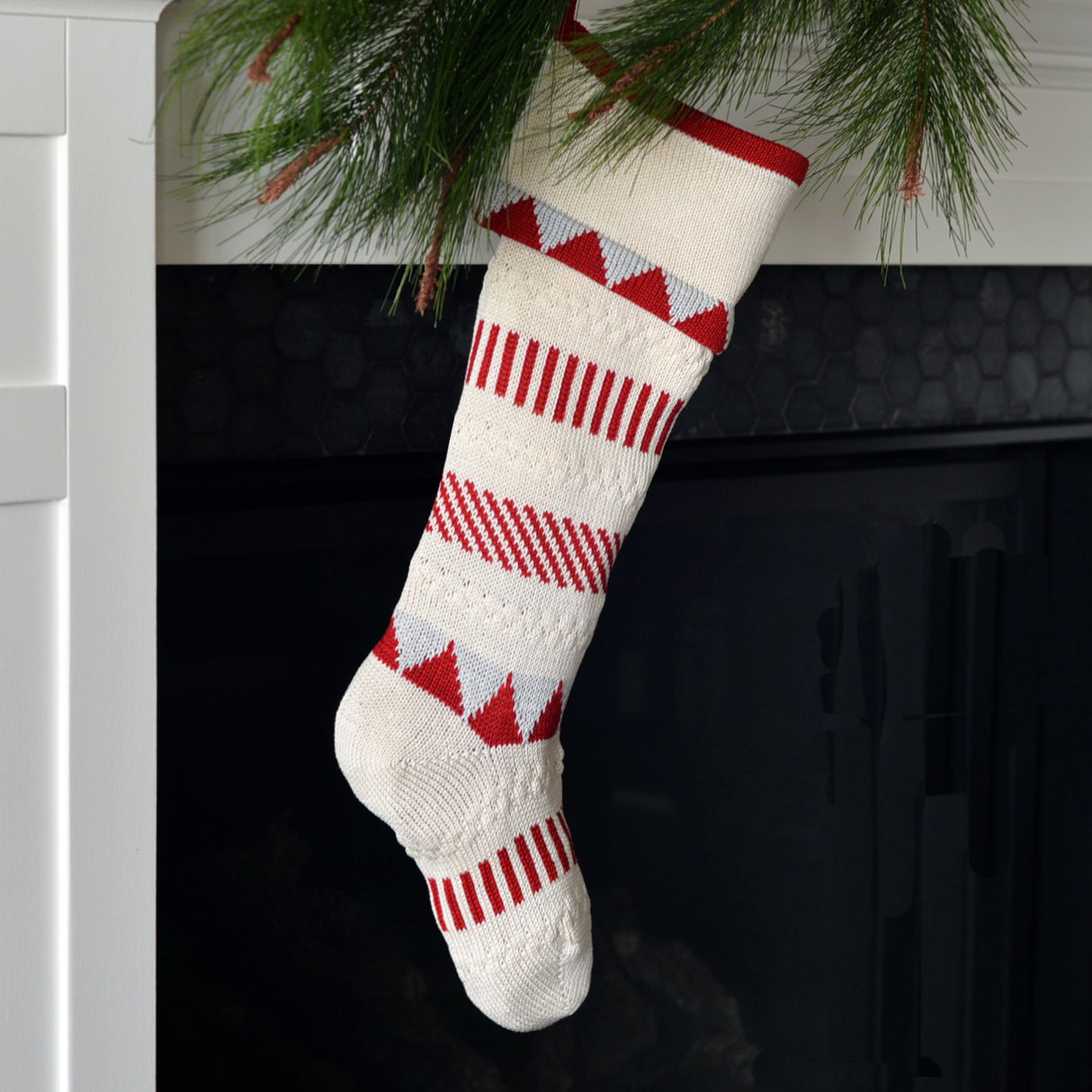 Multi-Stripe Stocking from Melange Collection