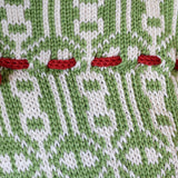 Green Patterned Stocking from Melange Collection