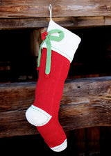 Bow Stocking, Red from Melange Collection
