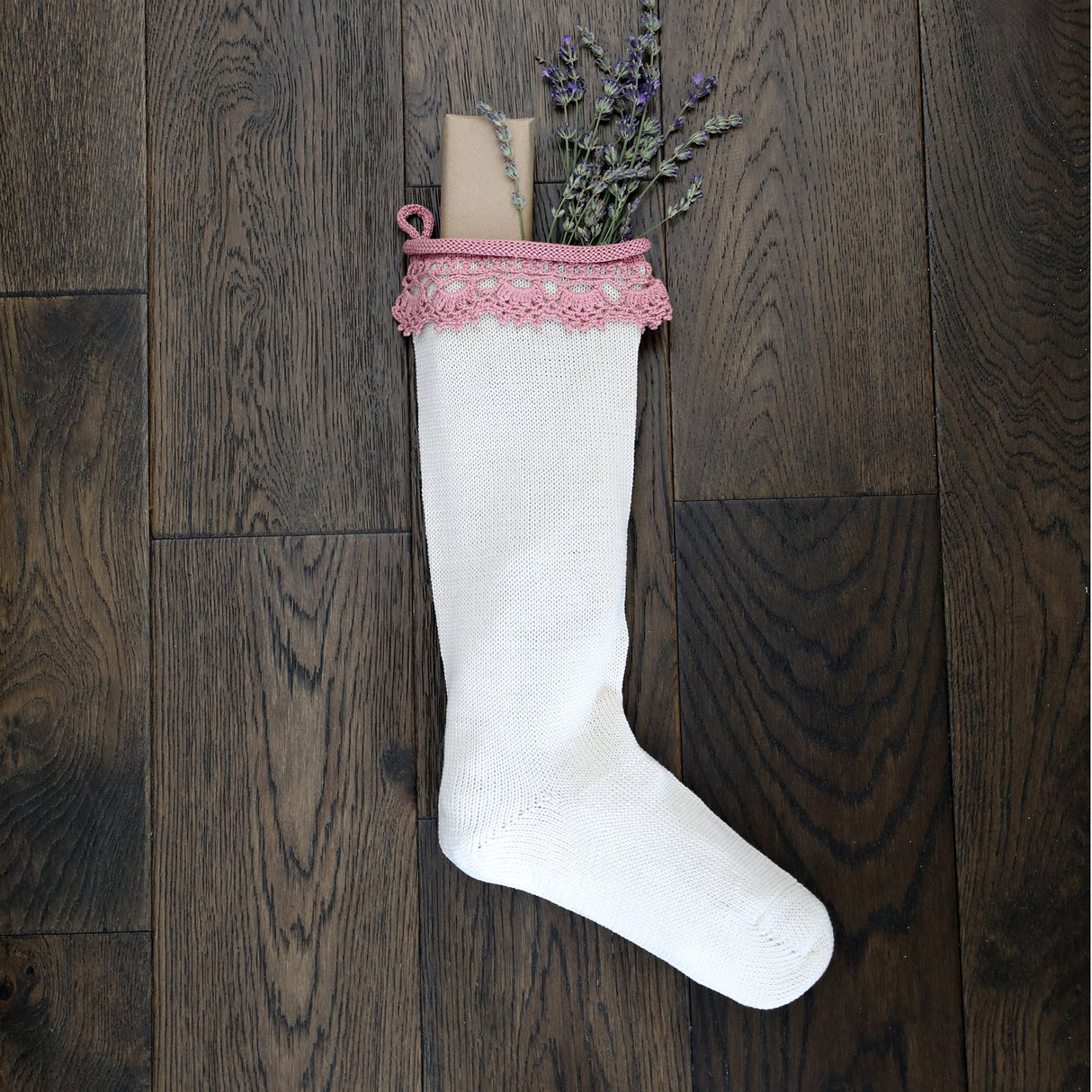 Boho Stocking, Rose from Melange Collection