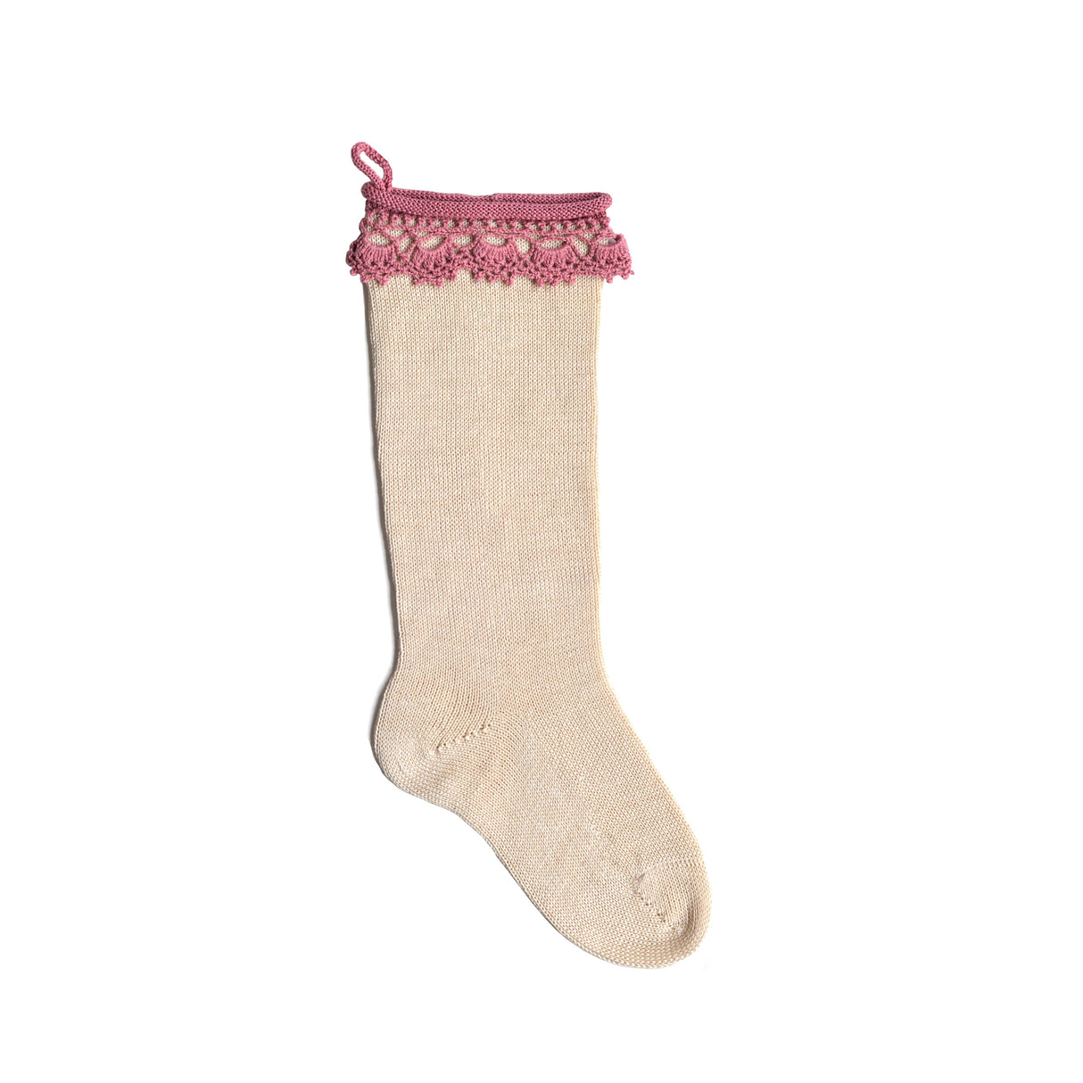 Boho Stocking, Rose from Melange Collection