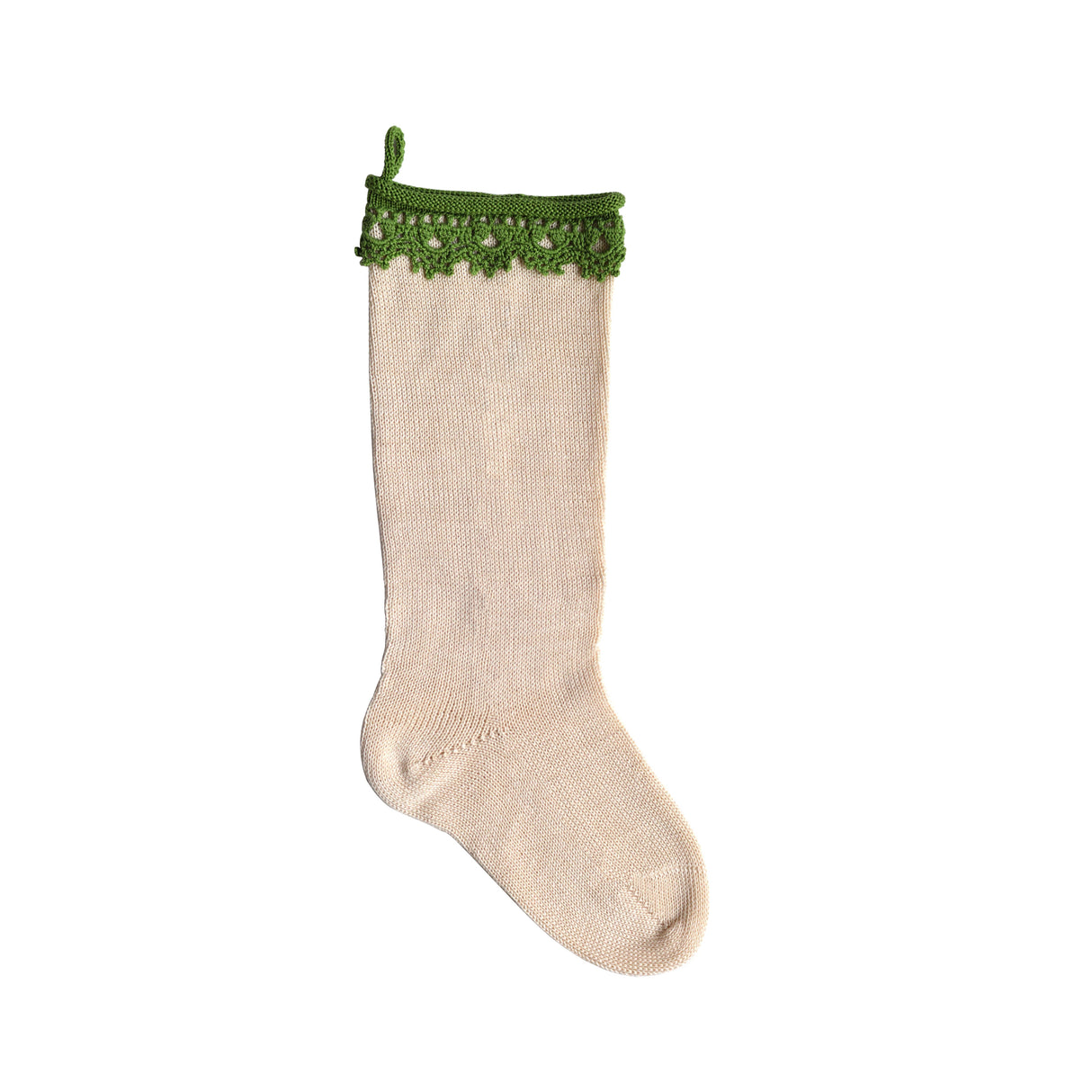 Boho Stocking, Mint from Melange Collection