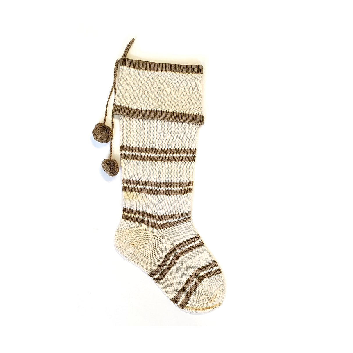 Ecru Thin Stripe Stocking from Melange Collection