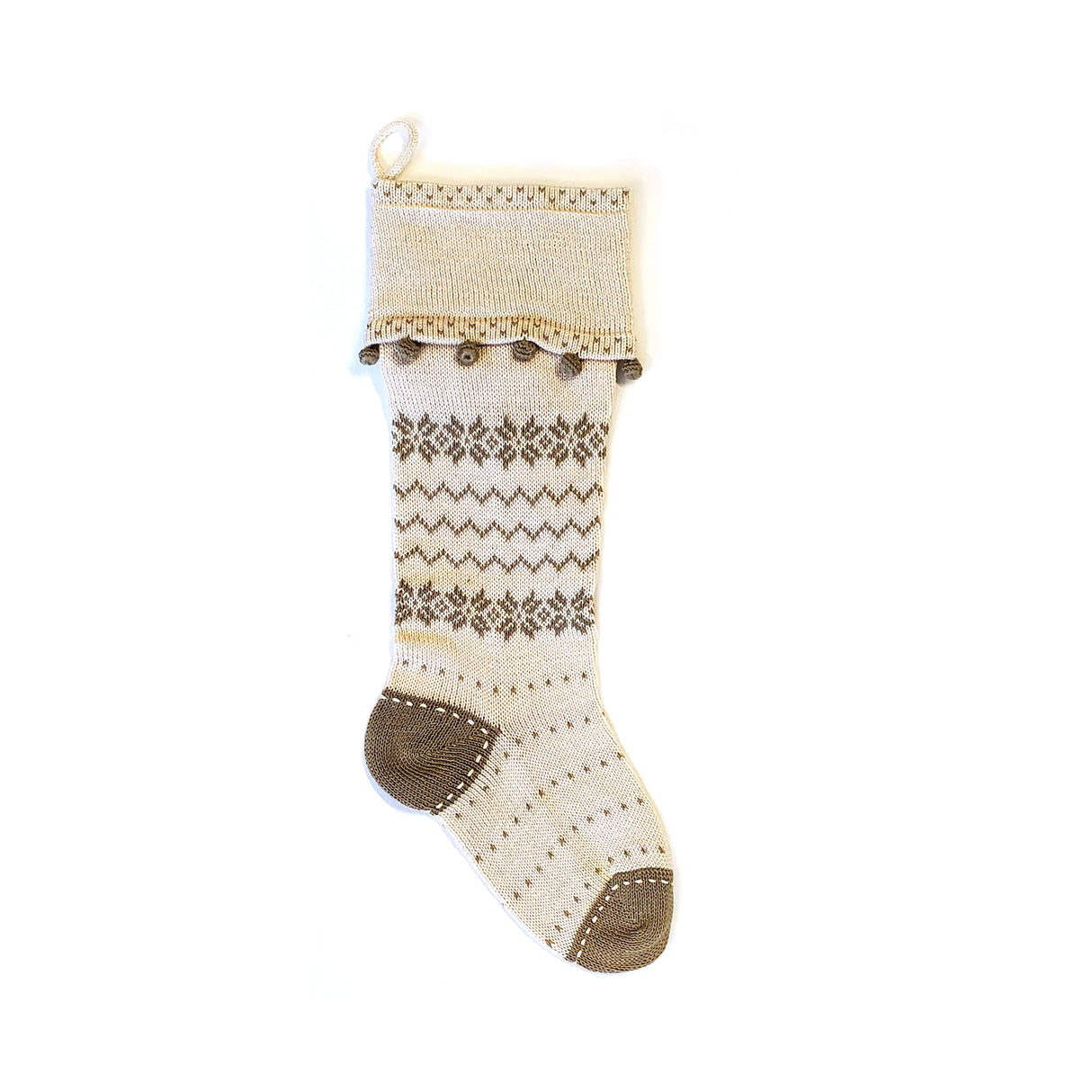 Ecru Nordic Stocking from Melange Collection