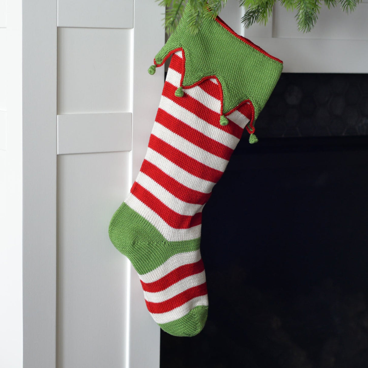 Elf Cuff Stocking, Multi from Melange Collection