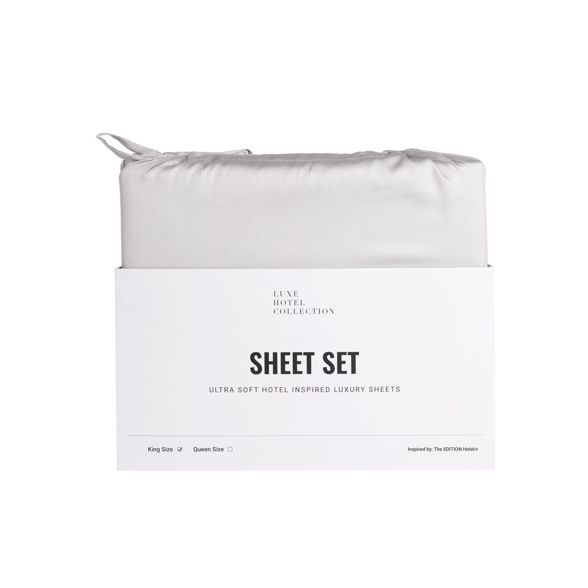 Sateen Cotton Nightfall Sheet Set from Hotel Collection