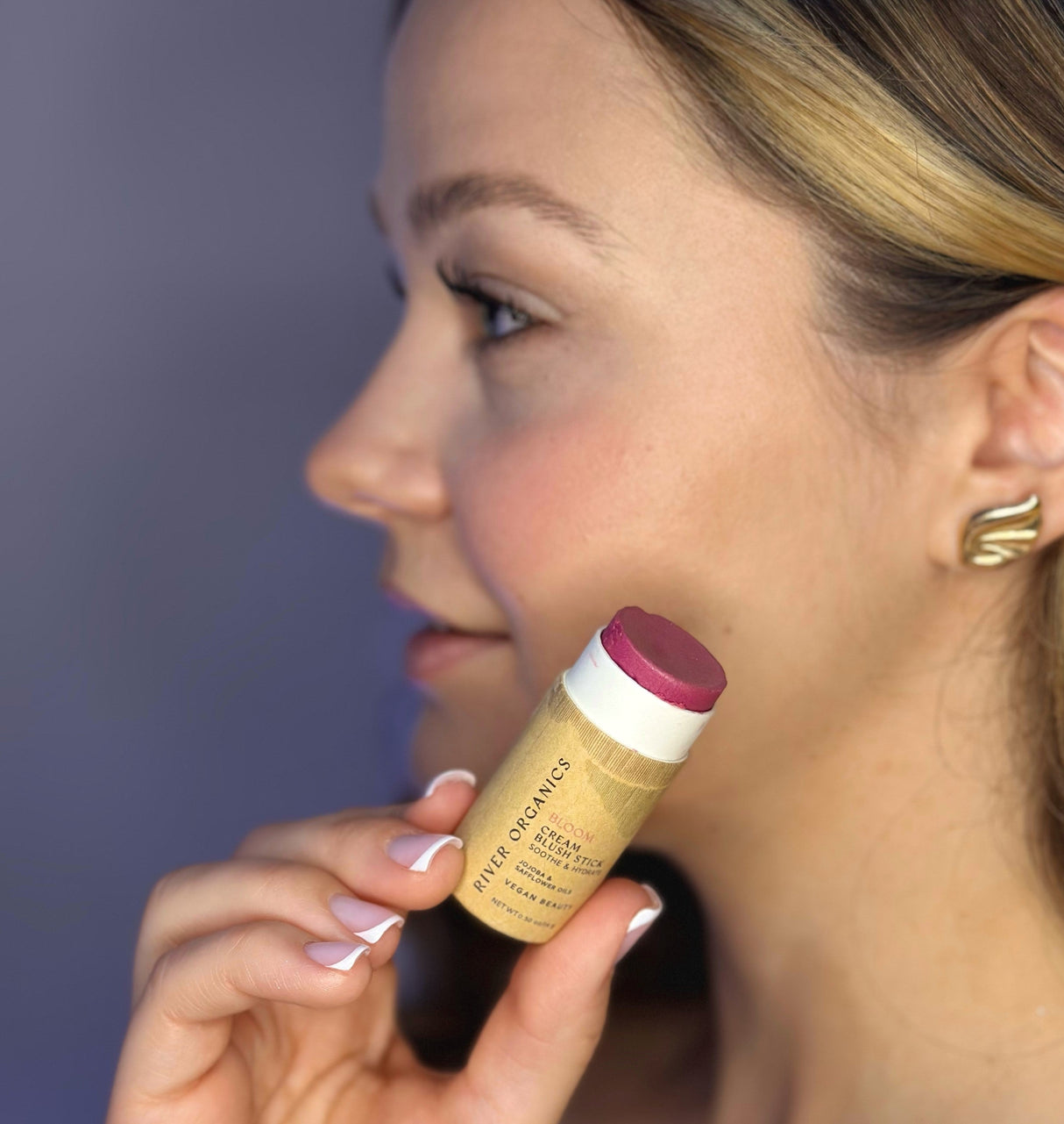 Creamy Vegan Blush Stick - Bloom from River Organics