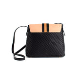 Kate - Black Vegan Basket Weave Bag from Gunas New York