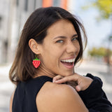 Strawberry Hoop Earrings from LE CHIC MIAMI