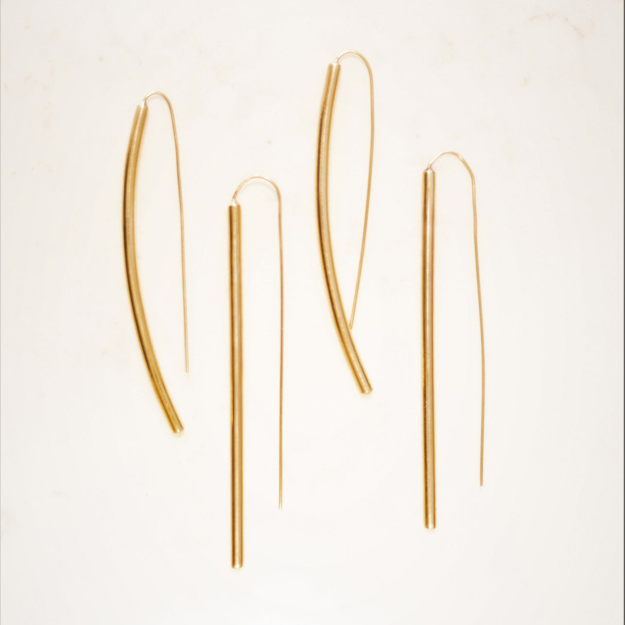 Rod Earrings From Abroad Modern
