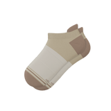 The Khaki | Tan Color Block Heel Hammock™ Ankle Socks from Shinesty
