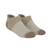 The Khaki | Tan Color Block Heel Hammock™ Ankle Socks from Shinesty