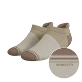 The Khaki | Tan Color Block Heel Hammock™ Ankle Socks from Shinesty