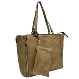 3 in 1 Side Zipper Women's Tote Handbag set  from Madeline Love