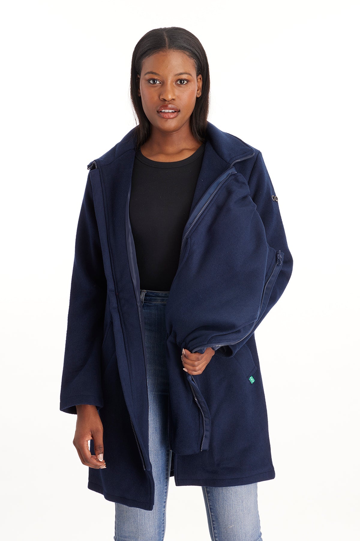 Khloe 3 in 1 Wool Maternity Coat Semi-Fitted From Moderneternity