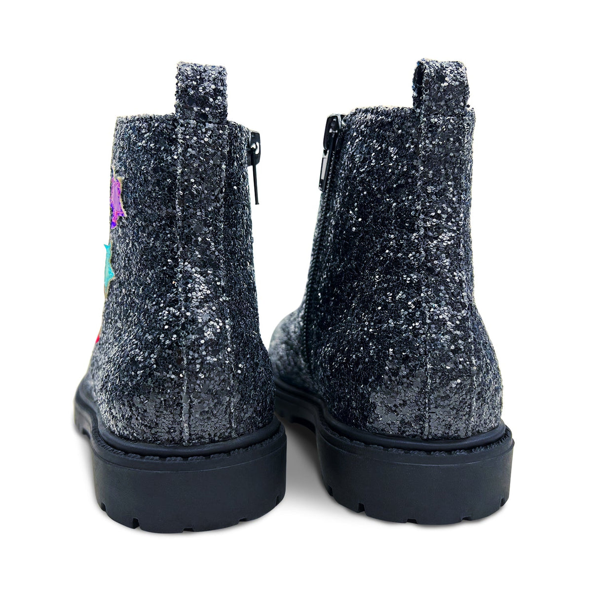 Miss Christie Boot in Black Glitter - Kids from Yosi Samra