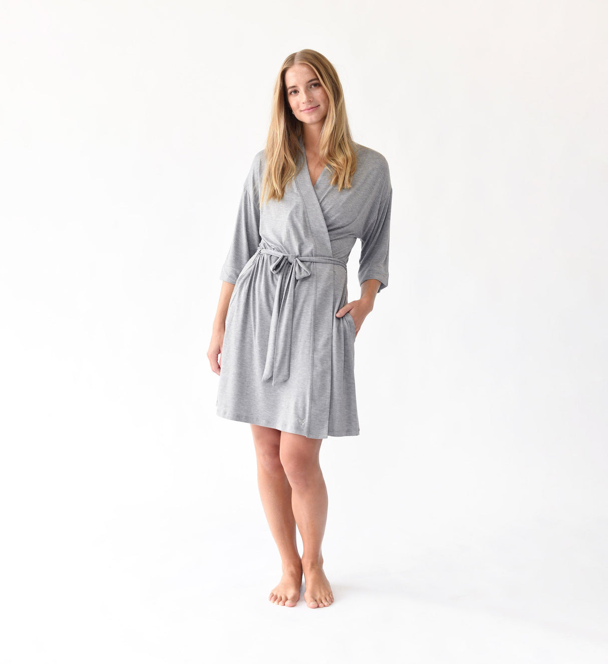 Women's Bamboo Stretch-Knit Kimono Robe from Cozy Earth