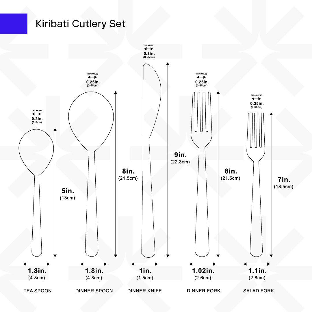 Kiribati Cutlery Set from Ozarké