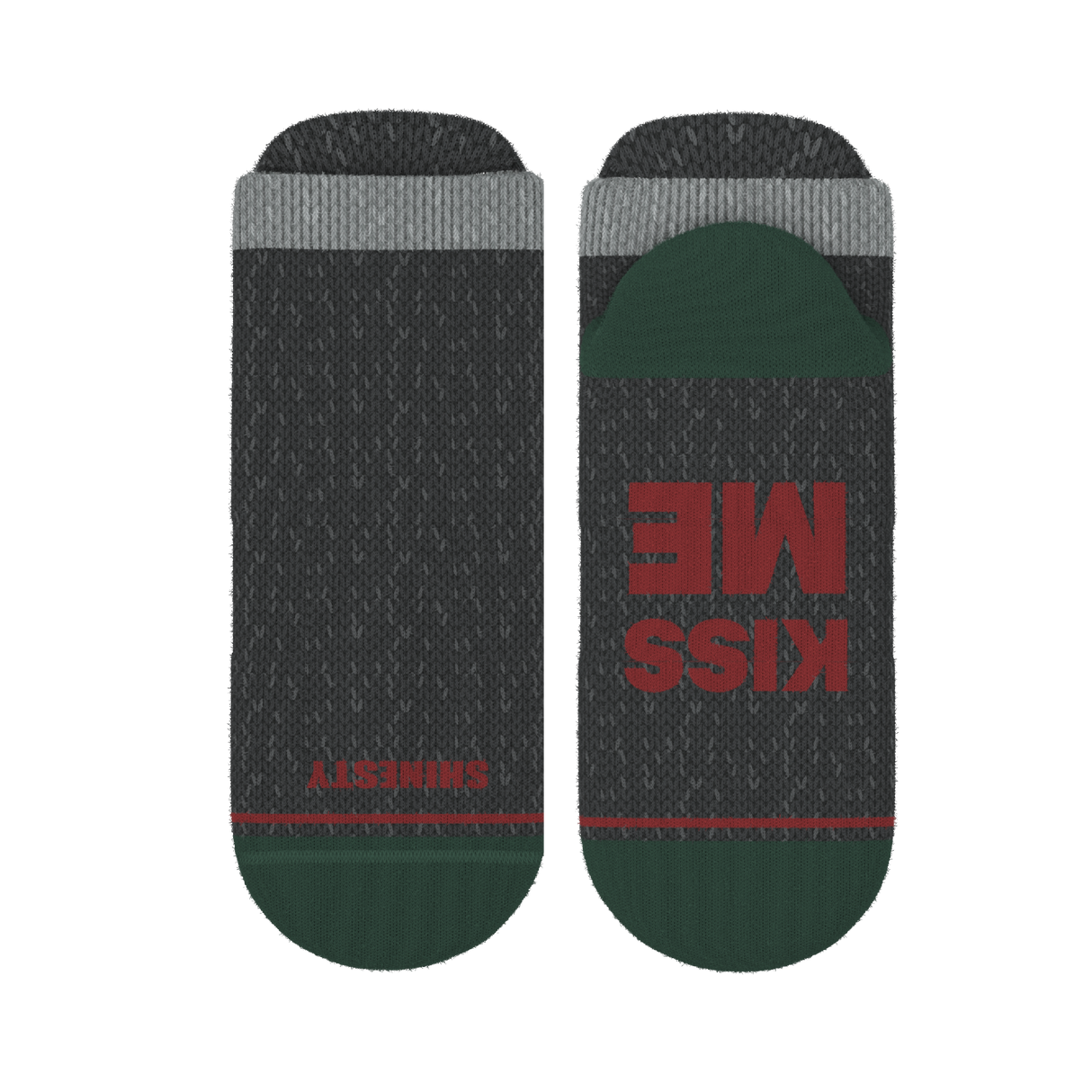The Kiss Me There | Mistletoe Heel Hammock™ Ankle Socks from Shinesty