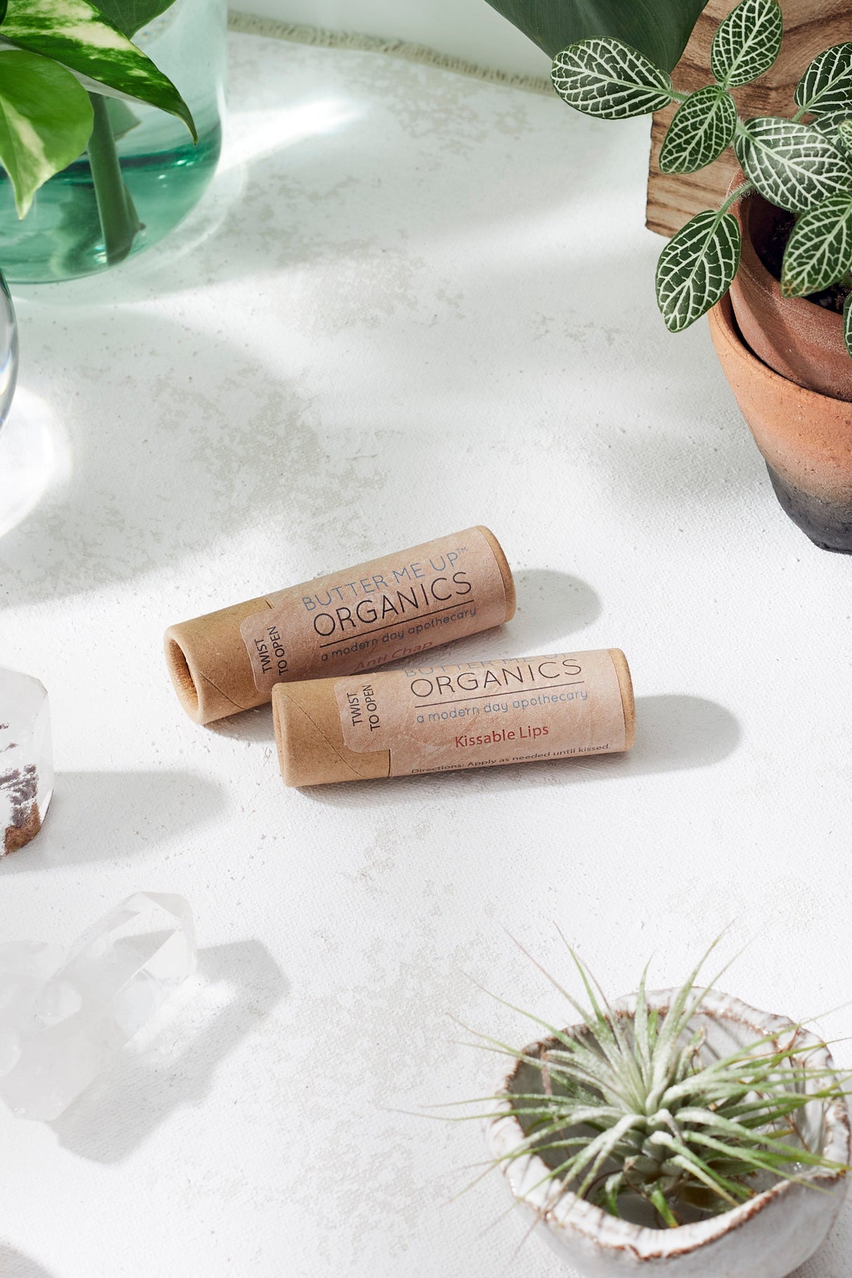 Kissable Lips / Chapstick Lip Balm / PAPERBOARD Tube from Butter Me Up Organics
