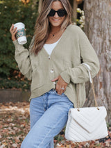 Button-Down Pocket Cardigan Coat from MsDressly