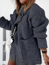 Button-Down Pocket Cardigan Coat from MsDressly