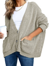 Button-Down Pocket Cardigan Coat from MsDressly