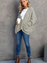 Button-Down Pocket Cardigan Coat from MsDressly