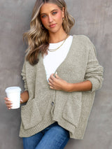 Button-Down Pocket Cardigan Coat from MsDressly