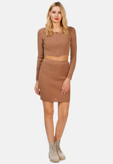 Knitted Pencil Skirt from London Rag International