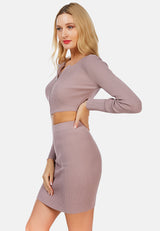 Knitted Pencil Skirt from London Rag International