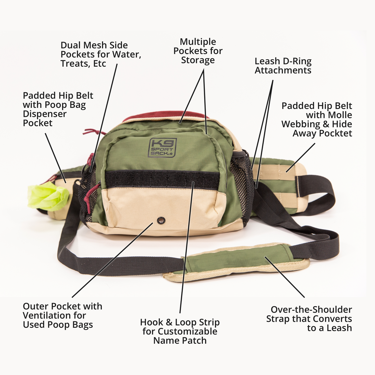 K9 Kompanion | Shoulder-Hip Dog Supply Pack from K9 Sport Sack