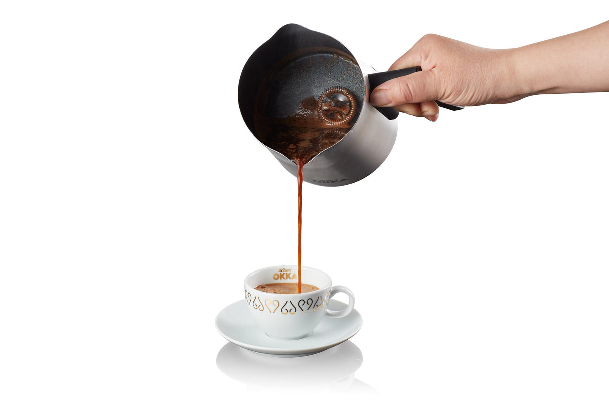 Arzum Okka Rich Automatic Turkish Coffee and Hot Beverage Maker, Velvetiser, 120V, Black/Chrome from Arzum Okka USA