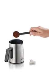 Arzum Okka Rich Automatic Turkish Coffee and Hot Beverage Maker, Velvetiser, 120V, Black/Chrome from Arzum Okka USA