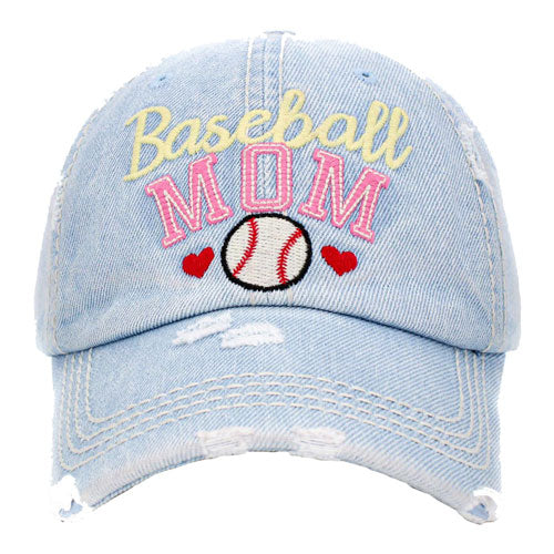 Baseball MOM Vintage Baseball Cap from Madeline Love