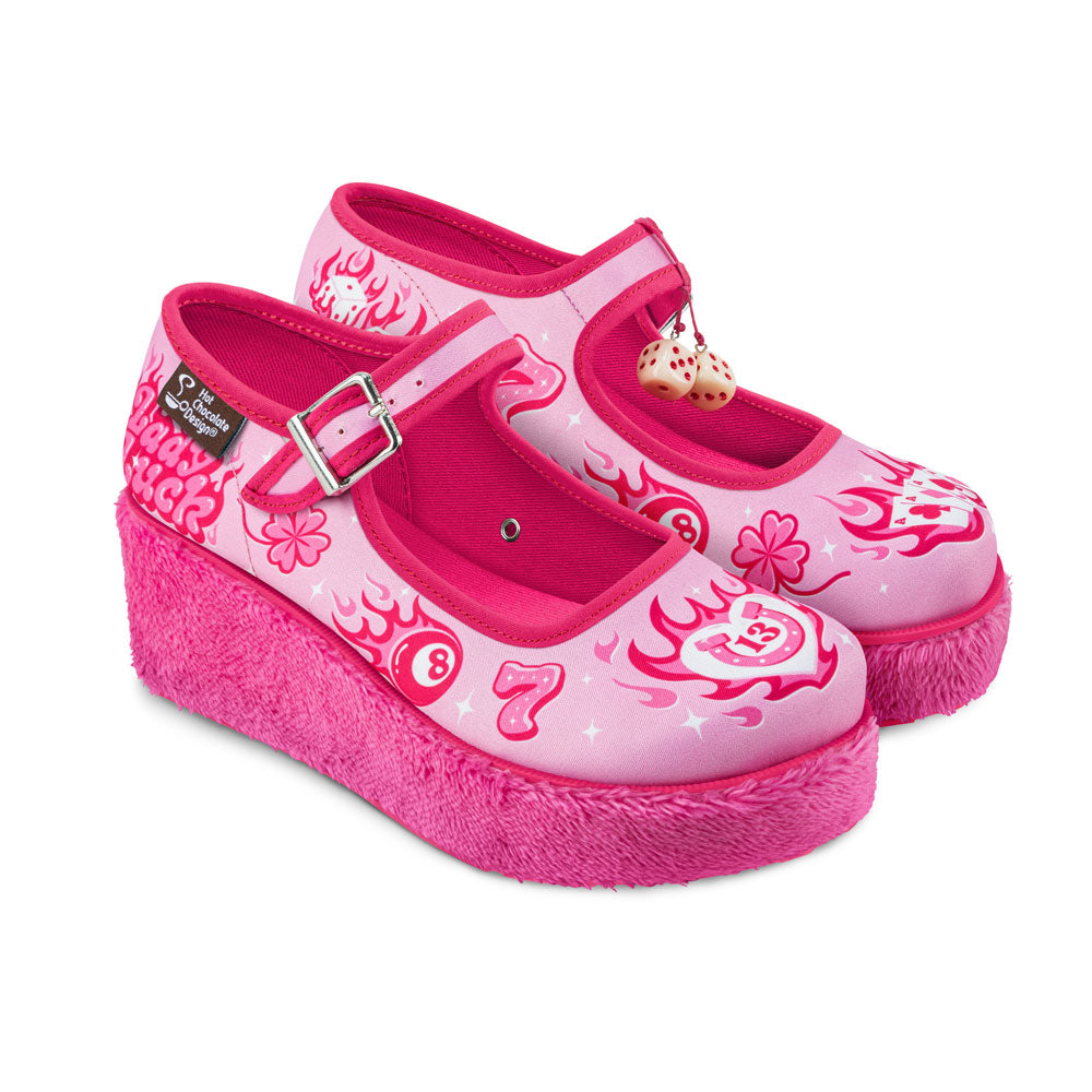 Chocolaticas® Lady Luck Women's Mary Jane Platform From Hot Chocolate Design