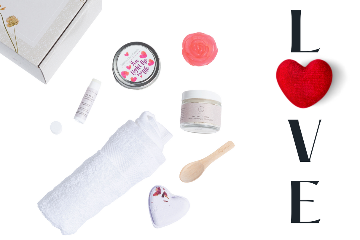 Cute LOVE Special Gift Box, Natural Skincare Gift Box, Mother's Day Gift, BFF, Sister from Lizush