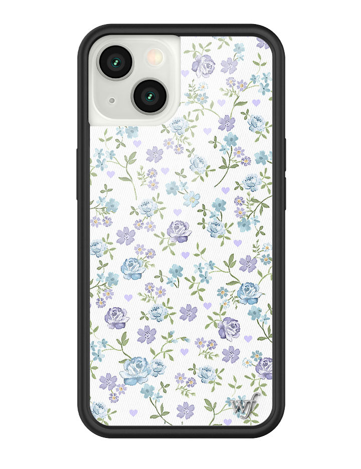 Lilac and Blue Floral iPhone Case from Wildflower Cases