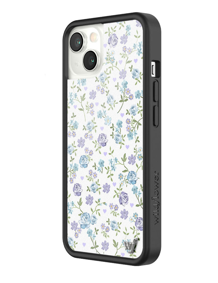 Lilac and Blue Floral iPhone Case from Wildflower Cases