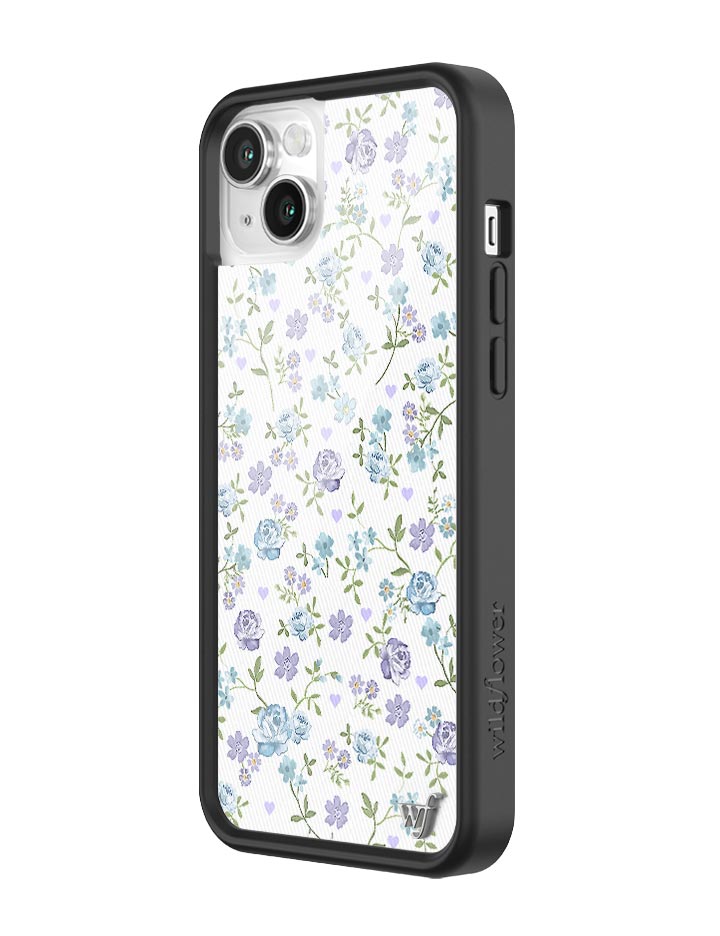 Lilac and Blue Floral iPhone Case from Wildflower Cases