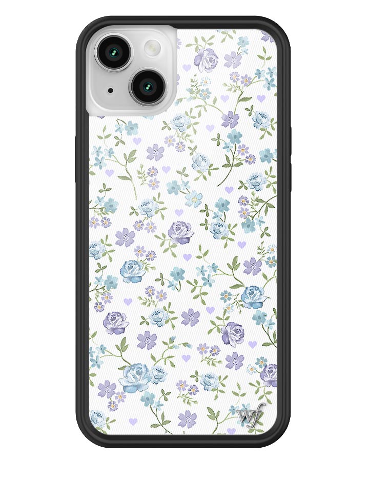 Lilac and Blue Floral iPhone Case from Wildflower Cases