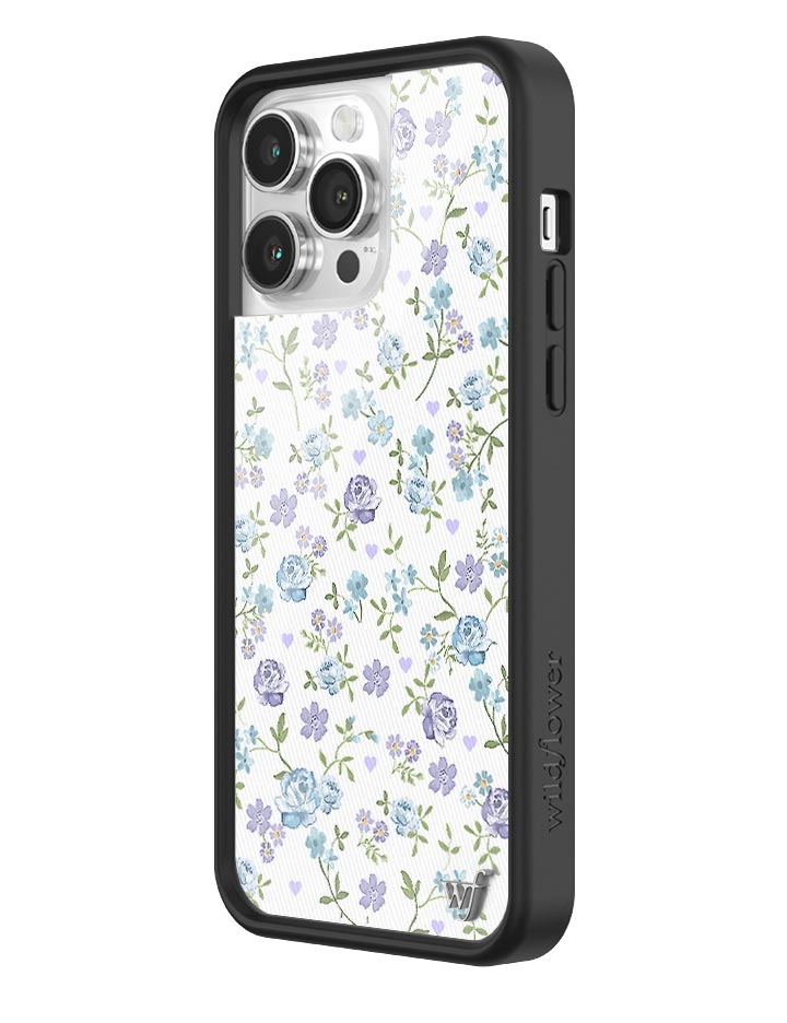 Lilac and Blue Floral iPhone Case from Wildflower Cases