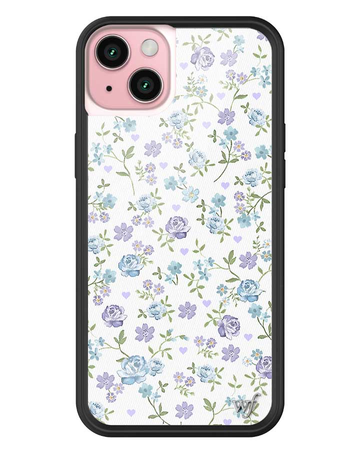 Lilac and Blue Floral iPhone Case from Wildflower Cases