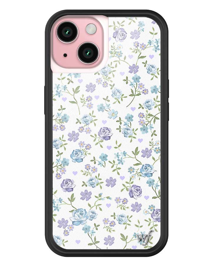 Lilac and Blue Floral iPhone Case from Wildflower Cases