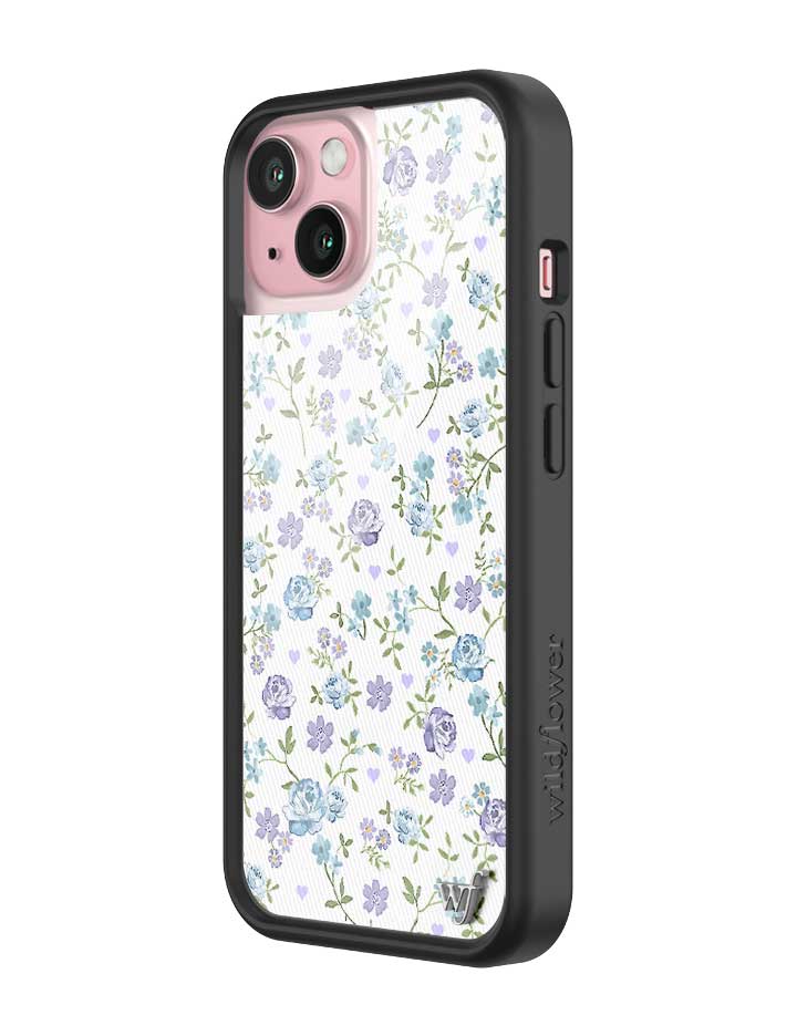 Lilac and Blue Floral iPhone Case from Wildflower Cases