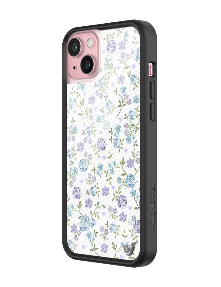Lilac and Blue Floral iPhone Case from Wildflower Cases